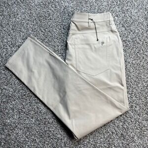 Public Rec Workday Pant Mens 32x30 Khaki Tan Slim Fit Stretch Performance Chino